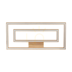 Ramme Ceiling Light, 2xLED, 3000K, 57W, Oiled Oak, 83 cm small 0