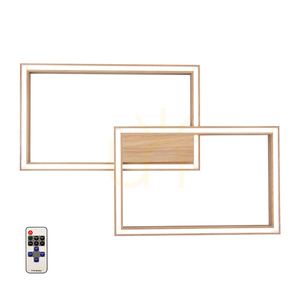 Ramme Ceiling Light, 1xLED, 3000K, 48W, Oiled Oak, with Remote Control, 82 cm small 1