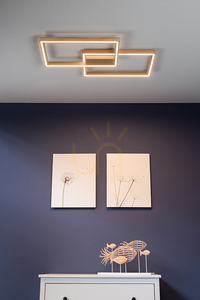 Ramme Ceiling Light, 1xLED, 3000K, 48W, Oiled Oak, with Remote Control, 82 cm small 5