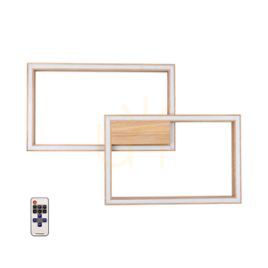 Ramme Ceiling Light, 1xLED, 3000K, 48W, Oiled Oak, with Remote Control, 82 cm small 0