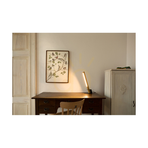 Rapid Table Lamp, 1xLED, 3000K, 4.5W, Oiled Oak/Black Metal/Black PVC Cable (23 cm) small 3