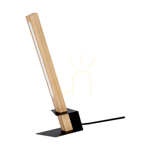 Rapid Table Lamp, 1xLED, 3000K, 4.5W, Oiled Oak/Black Metal/Black PVC Cable (23 cm) small 0