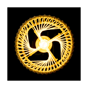 Reve Pendant Light, 1xE27, Max. 15W LED, Oiled Oak/Natural, Braided Cable/Cream-Colored Braided Cotton Cord, Ø30 cm small 3
