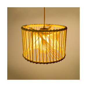 Reve Pendant Light, 1xE27, Max. 15W LED, Oiled Oak/Natural, Braided Cable/Cream-Colored Braided Cotton Cord, Ø30 cm small 4