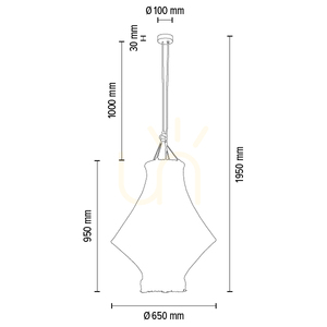 Reve 3xE27 Max. 15W LED Pendant Light, Oiled Oak/Natural, Braided Cable/Cream-Colored Braided Cotton Cord, Ø65 cm small 2