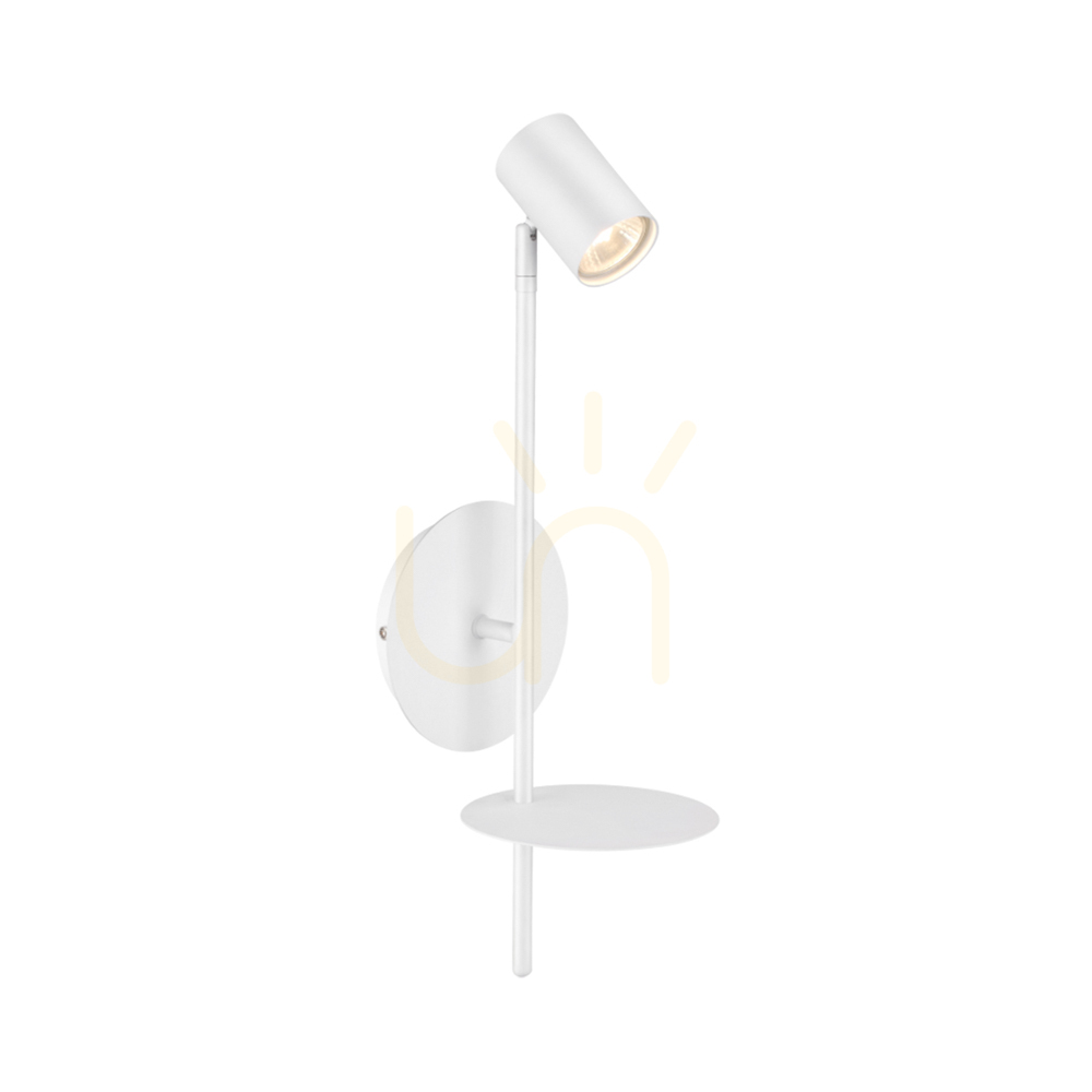 Rogna Wall Sconce, 1xGU10, Max. 50W, White Metal, 19.5 cm