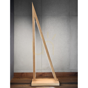 Segel Floor Lamp, 2xLED, 3000K, 32.5W, Oiled Oak/Anthracite, Braided Cable with Touch Dimmer, 47 cm small 1
