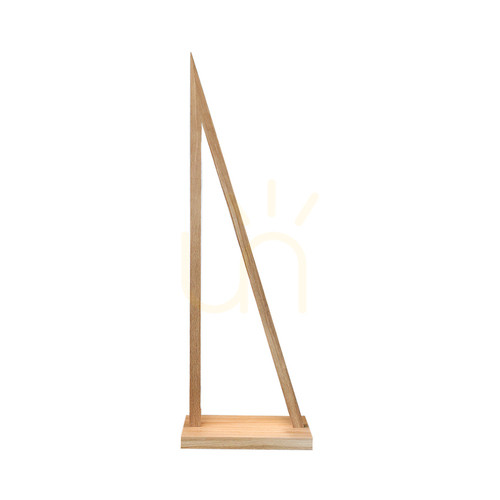 Check Segel Floor Lamp, 2xLED, 3000K, 32.5W, Oiled Oak/Anthracite, Braided Cable with Touch Dimmer, 47 cm