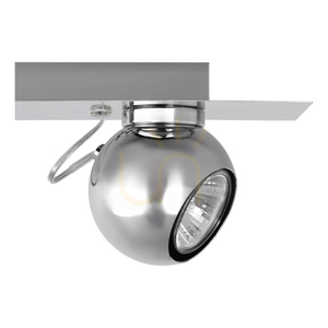 Sergio Ceiling Light, Includes 3 GU10 Sockets, Max. 50W, Chrome Metal, 85.5 cm small 2