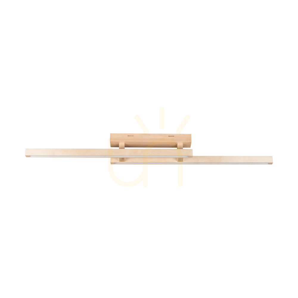 Smal Ceiling Light, 2xLED, 3000K, 22.5W, Birch, 120 cm