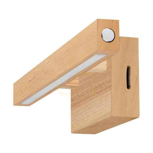 Check Smal Wall Sconce, 1xLED, 3000K, 5.3W, Birch, with Touch Dimmer, 40 cm