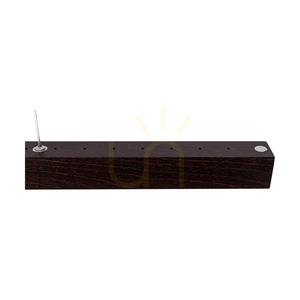 Smal 2xLED 3000K 22.5W Pendant Light, Beech and Walnut Wood / Transparent PVC Cable with Touch Dimmer, 80 cm small 2
