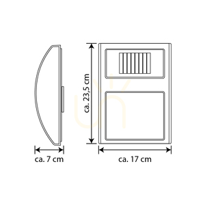 Solar House Number Wall Sconce, Includes 3 x 0.1W LEDs, Satin Metal/White and Black Plastic, IP44, 17 cm small 2