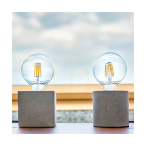 Spot Light STRONG 6070936 Table Lamp – Grey Concrete, Ø10 cm, E27 small 1