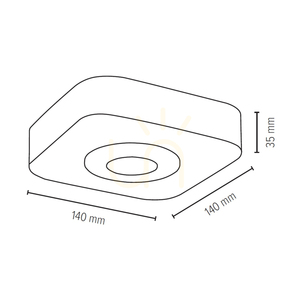 Sunniva Ceiling Light, Includes 1x LED 3000K 5W, Beech and Walnut Wood / Satin Metal, 14 cm small 2