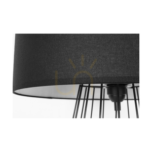Swan Table Lamp, 1xE27, Max. 60W, Black Metal/Black PVC Cable/Black Lampshade, Ø40 cm small 2