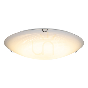 Sydney Ceiling Light, Includes 1x LED 2700K 30W, Chrome Metal/White Glass Shade, Ø50 cm small 1