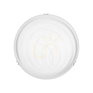 Sydney Ceiling Light, Includes 1x LED 2700K 30W, Chrome Metal/White Glass Shade, Ø50 cm small 2
