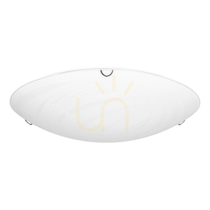 Sydney Ceiling Light, Includes 1x LED 2700K 30W, Chrome Metal/White Glass Shade, Ø50 cm small 0