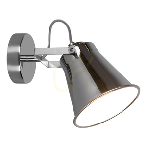 Tekla Wall Sconce, 1xE27, Max. 60W, Chrome Metal, 17 cm small 1
