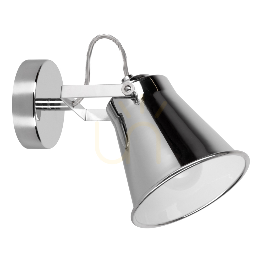 Tekla Wall Sconce, 1xE27, Max. 60W, Chrome Metal, 17 cm