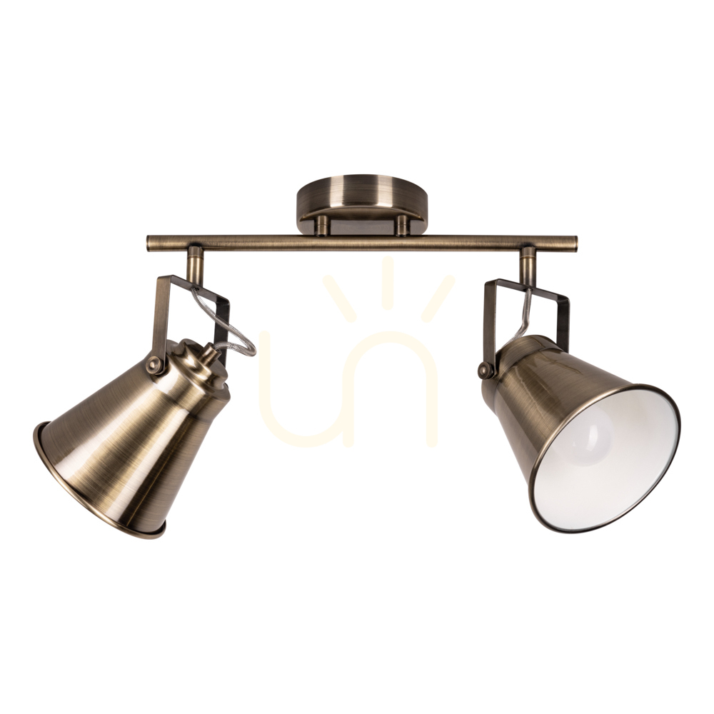 Tekla Ceiling Light, 2xE27, Max. 60W, Metal Patina, 39 cm