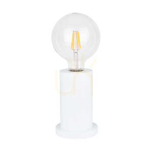 Tasse Table Lamp, 1xE27, Max. 25W, White Beech Wood, Transparent PVC Cable, Ø10 cm small 0