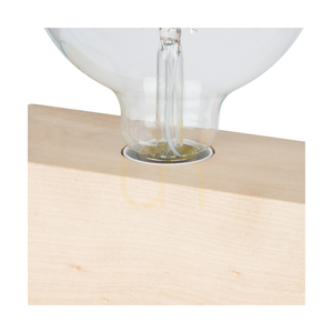 Theo Table Lamp, 1xE27, Max. 25W, Birch/Black, PVC Cable 18 cm small 1