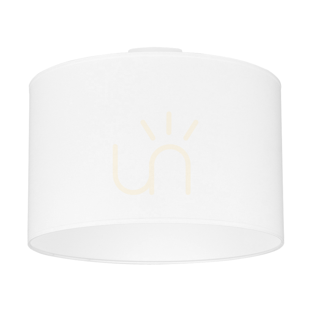 Timon Ceiling Light, 1xE27, Max. 40W, White Metal/White Shade, Ø38 cm