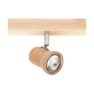 Venla Ceiling Light, Includes 3xGU10 Sockets, Max. 5W, Birch/Chrome Metal, 49 cm small 2