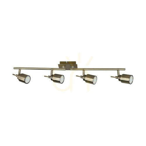 Check Vera Ceiling Light, 4xGU10, Max. 35W, Metal Patina, 78.8 cm