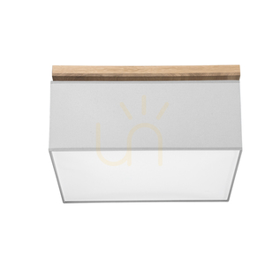 Vertiga Ceiling Light, 4xE27, Max. 25W, Oiled Oak/Gray, 45 cm Shade small 1