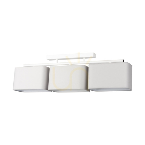 Check Vertigo Ceiling Light, 3xE27, Max. 25W, White Metal/Gray Shade, 86 cm