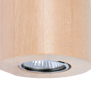 Wooddream Round Wall Sconce, 2xGU10, Max. 6W, Birch, Ø10 cm small 1
