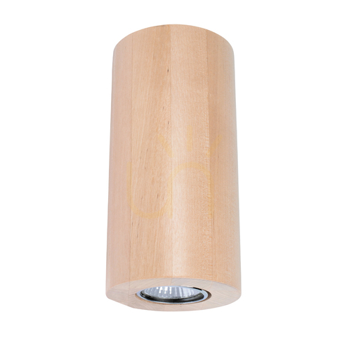 Check Wooddream Round Wall Sconce, 2xGU10, Max. 6W, Birch, Ø10 cm