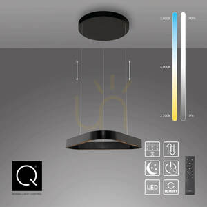Q-STRETTO 2690-18 Black 2xLED Pendant Light 7 Q-STRETTO 2690-18 Black 2xLED Pendant Light small 7