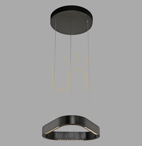 Q-STRETTO 2689-18 Black 2xLED Pendant Light small 6