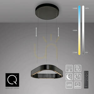 Q-STRETTO 2689-18 Black 2xLED Pendant Light small 7