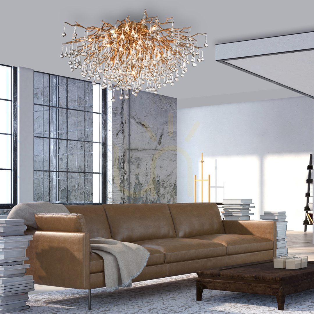 Preview ICICLE 8092-11 Ceiling Light, Brass, 14xG9 ICICLE 8092-11 Ceiling Light, Brass, 14xG9