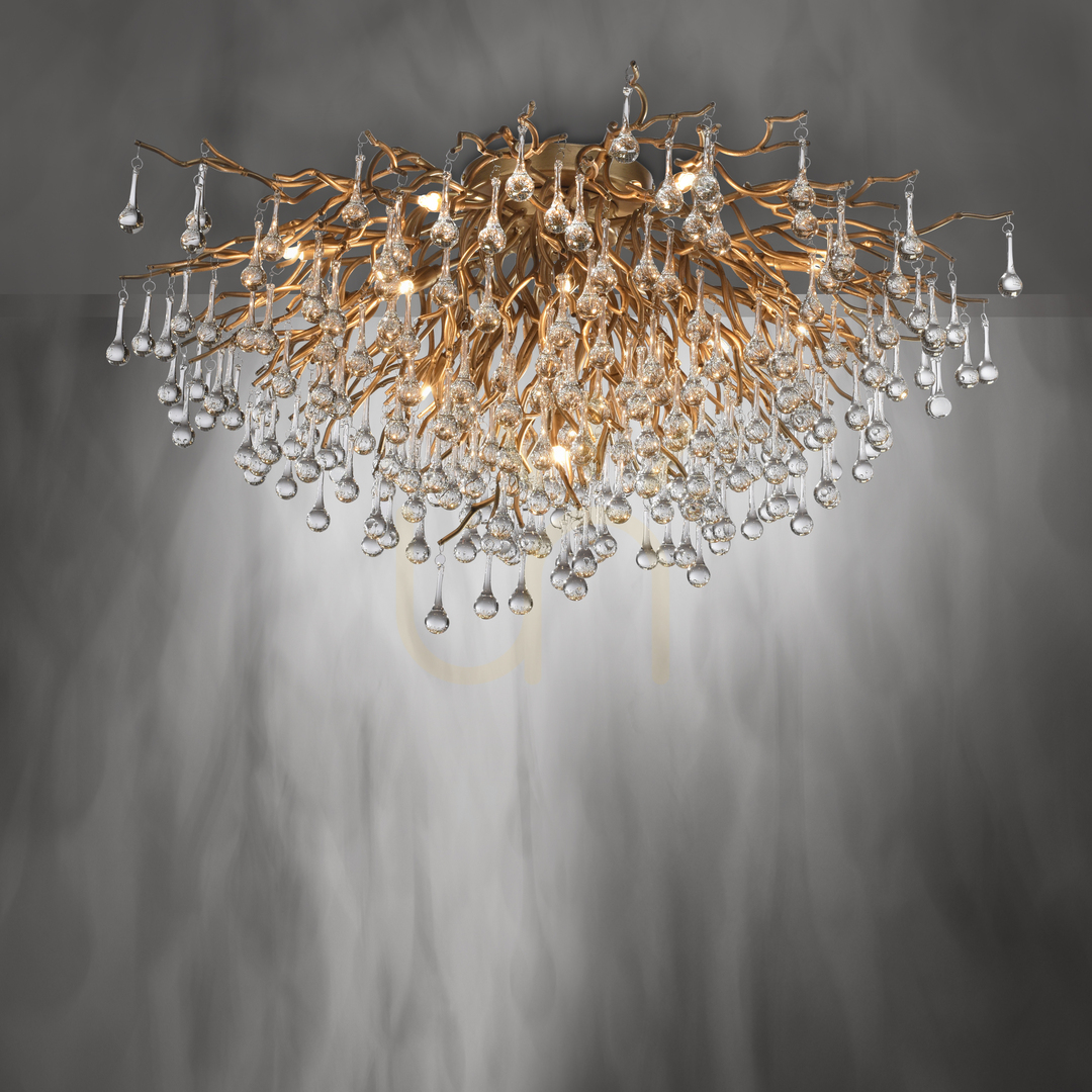 Check ICICLE 8092-11 Ceiling Light, Brass, 14xG9 ICICLE 8092-11 Ceiling Light, Brass, 14xG9