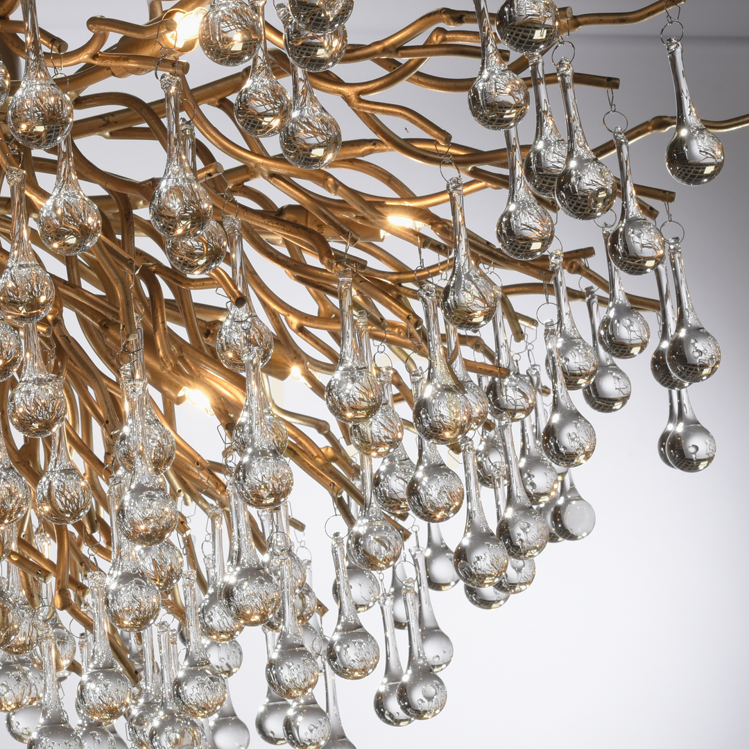 Show ICICLE 8092-11 Ceiling Light, Brass, 14xG9 ICICLE 8092-11 Ceiling Light, Brass, 14xG9
