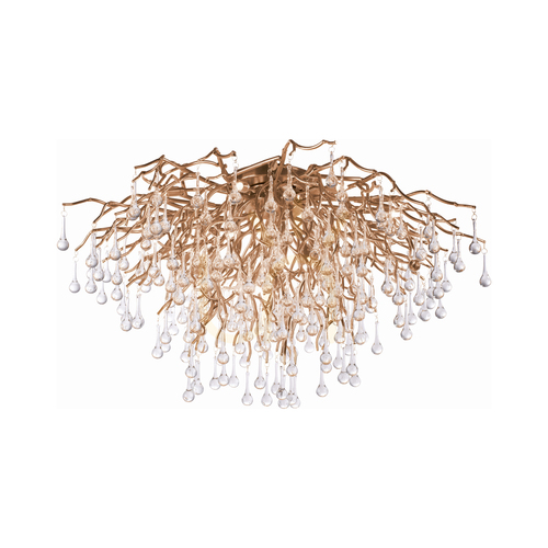 Check ICICLE 8092-11 Ceiling Light, Brass, 14xG9