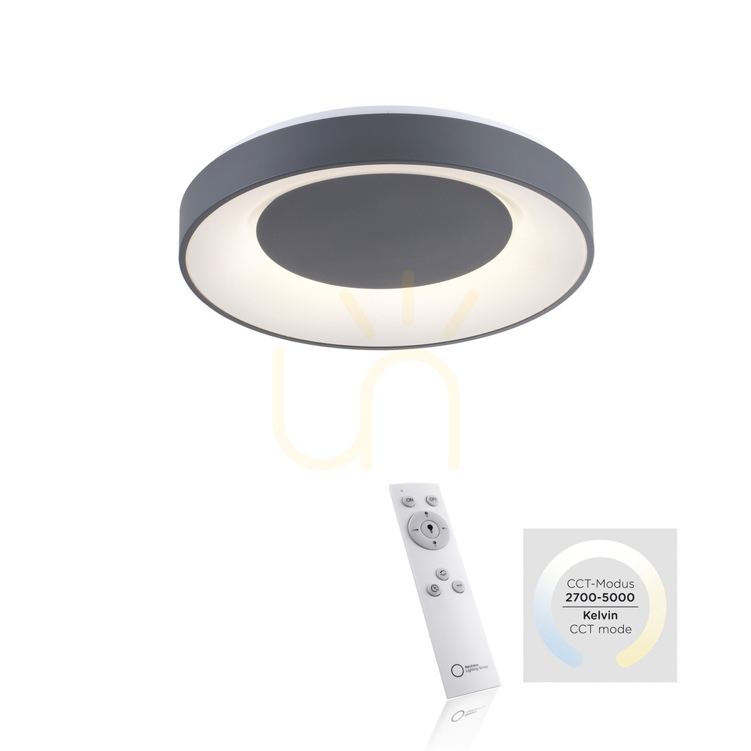 Show ANIKA 14326-18 Ceiling Light, Gray, 1xLED ANIKA 14326-18 Ceiling Light, Gray, 1xLED