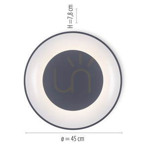 ANIKA 14326-18 Ceiling Light, Gray, 1xLED 7 ANIKA 14326-18 Ceiling Light, Gray, 1xLED small 7