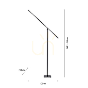 PURE-GRAFO 407-18 Floor Lamp, Black, 1xLED 7 PURE-GRAFO 407-18 Floor Lamp, Black, 1xLED small 7