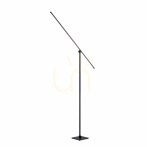 Check PURE-GRAFO 407-18 Floor Lamp, Black, 1xLED