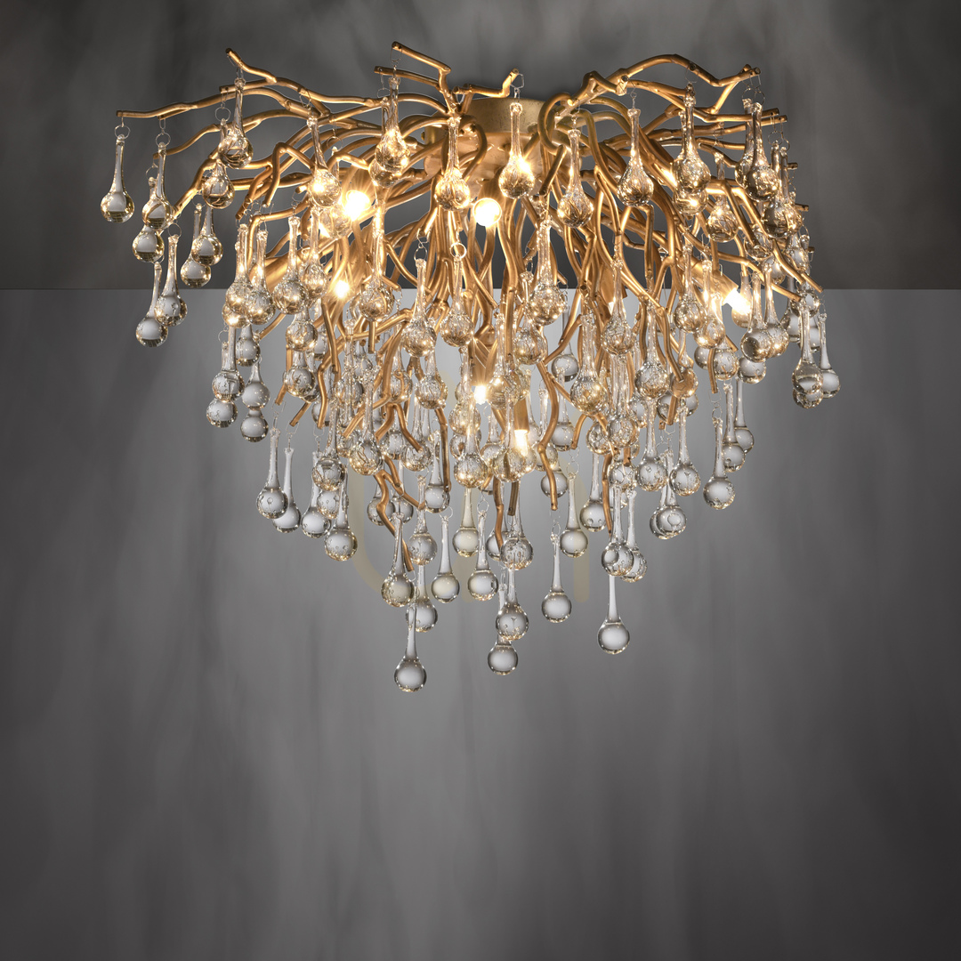 Check ICICLE 8091-11 Ceiling Light, Brass, 9xG9 ICICLE 8091-11 Ceiling Light, Brass, 9xG9