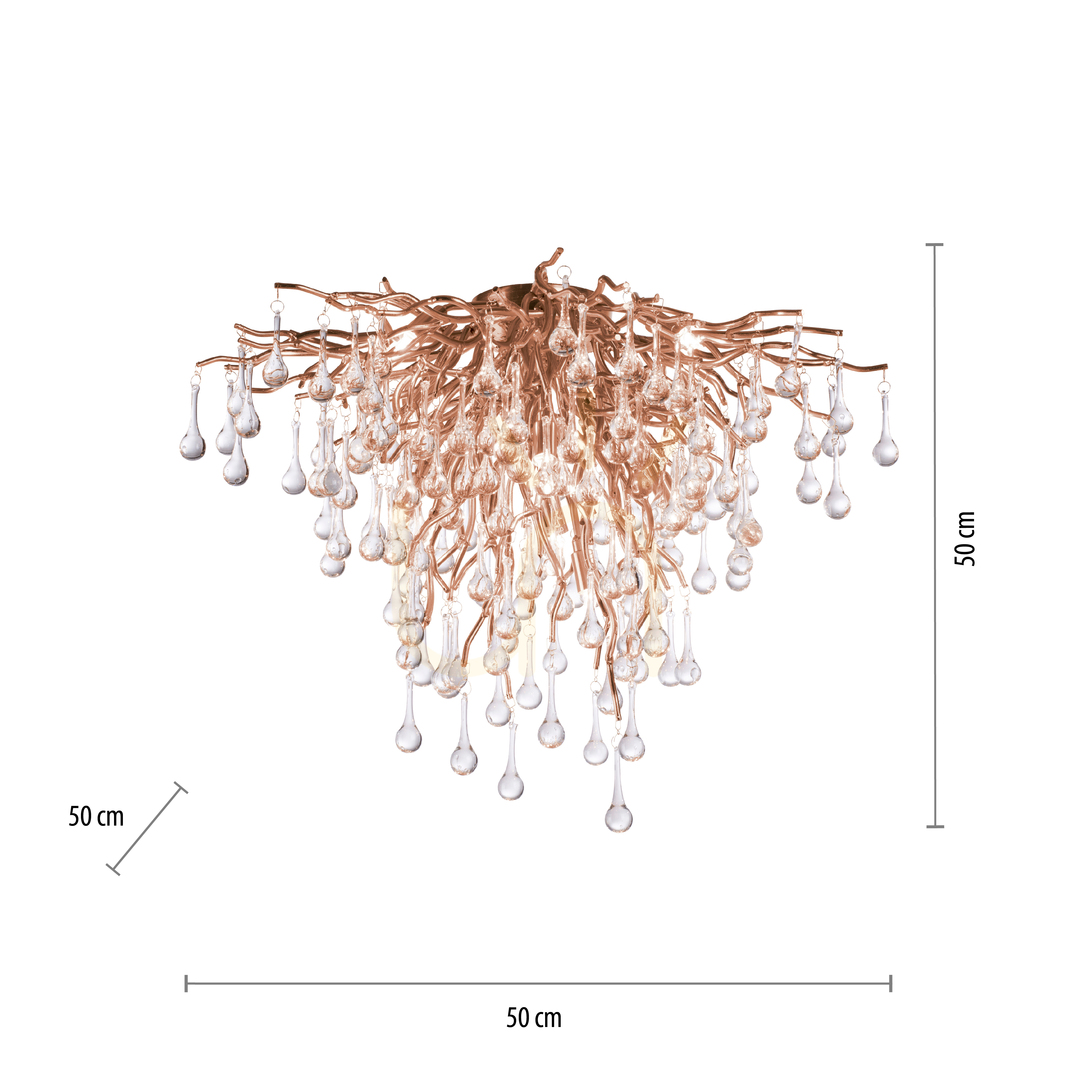 Display ICICLE 8091-11 Ceiling Light, Brass, 9xG9 ICICLE 8091-11 Ceiling Light, Brass, 9xG9