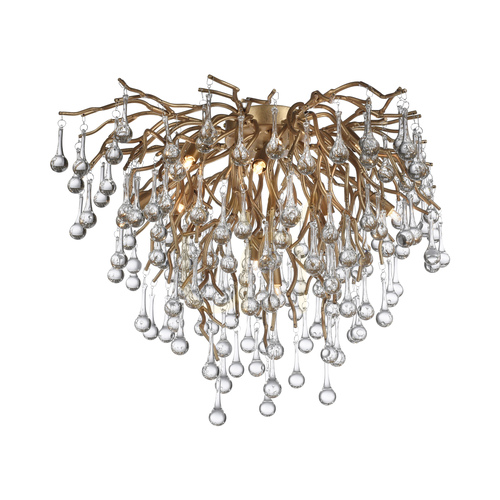 Check ICICLE 8091-11 Ceiling Light, Brass, 9xG9