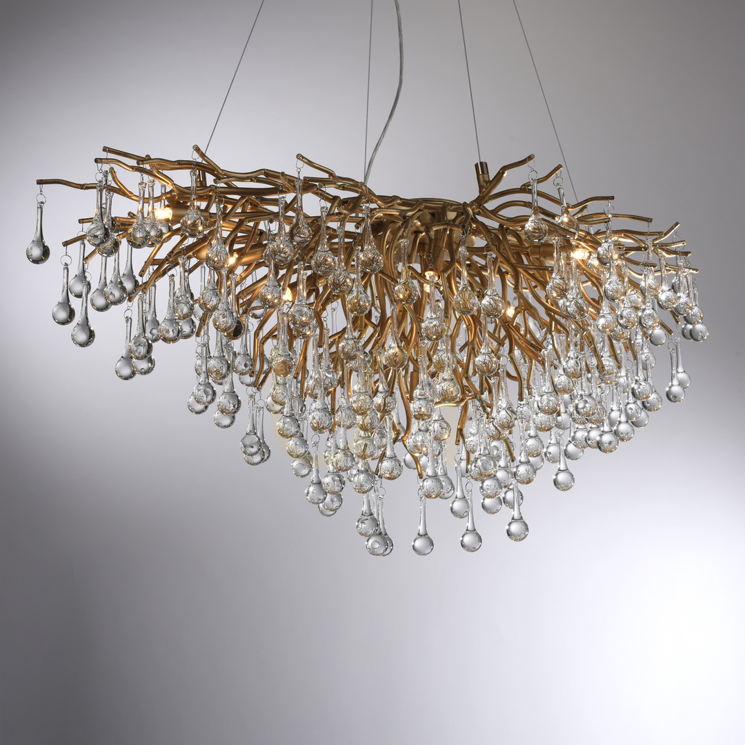 Preview ICICLE 2192-11 Brass Pendant Light, 10xG9 ICICLE 2192-11 Brass Pendant Light, 10xG9